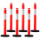 Postes de sinalização - DUOKU - WP-06P - 114 cm - Base preenchível - Faixas refletivas 1