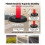 Postes de sinalização - DUOKU - WP-06P - 114 cm - Base preenchível - Faixas refletivas 4