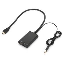 VGA-zu-HDMI-Adapter zum einfachen Einstecken und Loslegen, Videostreaming-Konverter mit stabiler Signalübertragung für 4K*2K-Auflösungen, robustes