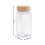 Living And Home 12Pcs Glass Spice Jars with Bamboo Lids 6