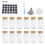 Living And Home 12Pcs Glass Spice Jars with Bamboo Lids 1
