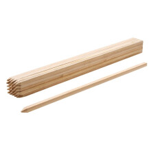 Piquets de Clôture - DUOKU - Lot de 25 - Bois de sapin - Pointe affûtée - 19,05 x 19,05 x 1219,2 mm