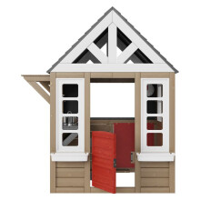 Speelhuisje - DUOKU - TLG91001 - Massief Hout - Voor Kinderen van 2 tot 8 Jaar - Buitenshuis
