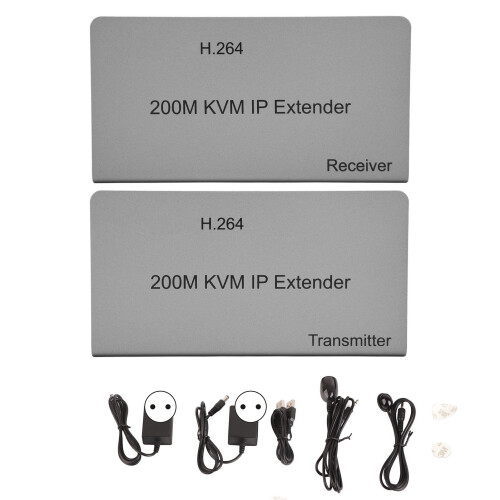 Μεταλλικό κέλυφος HDMI KVM USB Extender με αντιπαρεμβατικό σχεδιασμό, εμβέλεια μετάδοσης