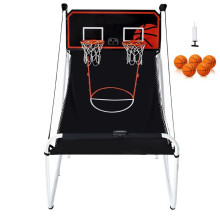 Juego de Arcade de Baloncesto - DUOKU - Plegable - 2 Jugadores - 5 Pelotas - 8 Modos