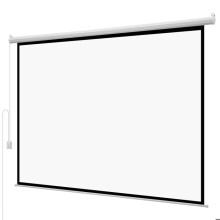 Tela de Projeção Motorizada Elétrica-Duoku-3048 mm-4:3-1080 HD-Tela de Parede em PVC-com Controle Remoto-Angulo de Visão Amplo