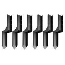 Kit de Reparação para Postes de Cerca - DUOKU - 3,5 x 3,5 Polegadas - Aço Resistente - Pacote com 6 Estacas