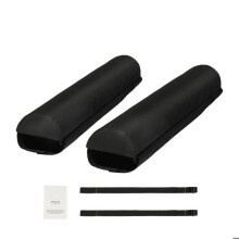 Zachte Dakkussens - DUOKU - 28" Universeel - 88 lb Capaciteit - Zwart - Voor Kayaks Kano's