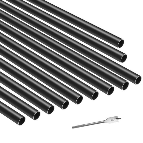 Balustre de escada - DUOKU - 101 PCS - Alumínio - Preto - 26 polegadas