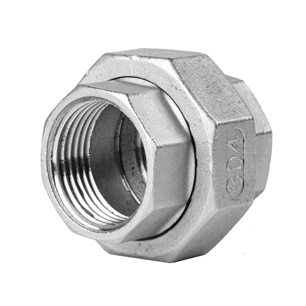 304 Stainless Steel Pipe Fitting Union Joint Dn25 Rustresistant Leakproof Threaded Connector 9426802859140
