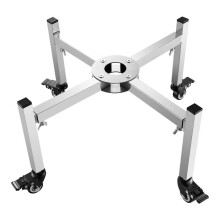 Zubehör für Brasero - DUOKU - Verstellbare Halterung 38-68,6 cm - Edelstahl - Leicht - Rollen