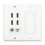 Πλάκα τοίχου HDMI Ethernet 4K HDMI Keystone Υποδοχές υψηλής ποιότητας, ανθεκτική και 4