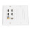 Πλάκα τοίχου HDMI Ethernet 4K HDMI Keystone Υποδοχές υψηλής ποιότητας, ανθεκτική και 8