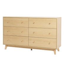 Cômoda - DUOKU - SR247246 - 6 Gavetas - Madeira Clara - Design Minimalista Moderno