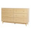 Commode - DUOKU - SR247246 - 6 Tiroirs - Bois Clair - Design Minimaliste Moderne 1