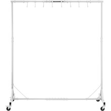Verfsteun - DUOKU - Verstelbaar 1,5-2 m - Capaciteit 30 kg - 8 Haken - 4 Zwenkwielen