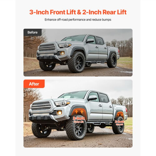 Kit de Elevação de Nivelamento Frontal 3 Polegadas e Traseiro 2 Polegadas-Duoku-para Toyota 4Runner 2WD/4WD-Kit de Nivelamento de Chassi 2