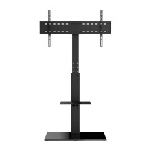 Suporte de TV Pivotante para Telas-Duoku-81,3 a 216 cm-Móvel para TV com Altura Ajustável-Capacidade de 45 kg
