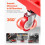 Sgabello da Laboratorio - DUOKU - XF8308 - Mobile su Ruote - Altezza Regolabile - Rosso 5