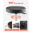 Sgabello da Laboratorio - DUOKU - XF8308 - Mobile su Ruote - Altezza Regolabile - Rosso 6