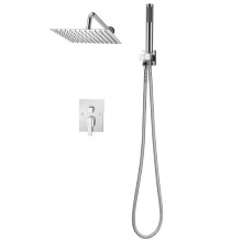 Douchekraan Set - DUOKU - BF10-311G - Vierkante Handdouche 25,4 cm - Handdouche - Chroom