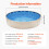Revestimento de Piscina - DUOKU - Modelo Redondo - 8 Pés - Vinil Superposto - Altura 48-54 Polegadas 2