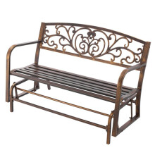Banco de Jardim - DUOKU - YS-7030BR - Aço Carbono - Encosto em Ferro Fundido - Bronze Antigo