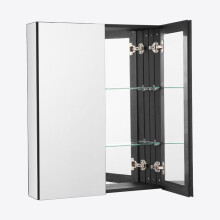 Medicijnkast - DUOKU - ML2630-2 - HD Spiegel - Gehard glasplanken - Aluminium