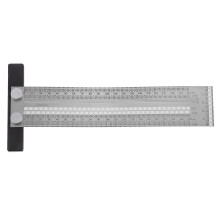 Carpentry Ruler Stainless Steel Woodworking Measuring Tool with Accurate Scale and Parallel Line Marking