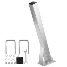 Pilar de Suporte para Guindaste de Reboque de Barco 76 x 76 x 863 mm-Duoku-com Parafusos em U de Aço Galvanizado-Compatible com Timão