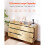 Commode - DUOKU - SR247246 - 6 Tiroirs - Bois Clair - Design Minimaliste Moderne 5
