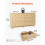 Commode - DUOKU - SR247246 - 6 Tiroirs - Bois Clair - Design Minimaliste Moderne 4
