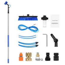 Kit de Perche Alimentée en Eau-Duoku-Perche deNettoyage de Panneau Solaire de 9 m-avec Poignée Extensible