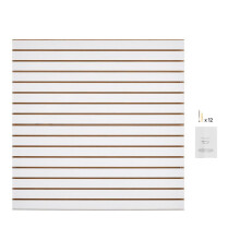 Wandpaneel - DUOKU - 4 x 4 ft - MDF - Modulaire Ontwerp - Verstelbaar Wit