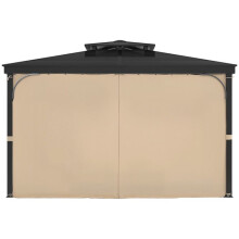 Cortina de privacidade para Toldo Exterior-Duoku-281x373x213 cm-Curtains de proteção solar Universais em Poliéster Impermeável