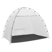Cabine de Pintura Portátil 233x172x190 cm-Duoku-Tenda de Pulverização com Chão Integrado e Tela em Malha de Tecido Oxford