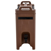Distributeur de Boissons - DUOKU - 19 L - Marron - Fontaine à Eau Chaude et Froide - Non Électrique