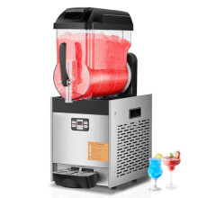 Máquina de Granita - DUOKU - Modelo XRJ12LX1 - Tanque 12 L - Aço Inox - Para Restaurantes e Cafés