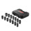 Impact Socket Set-Duoku-for Axle Nut-Drive 1/2"-Depth 6 + 12 Points-14 Pieces-Socket Set 1