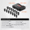 Impact Socket Set-Duoku-for Axle Nut-Drive 1/2"-Depth 6 + 12 Points-14 Pieces-Socket Set 2