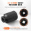 Impact Socket Set-Duoku-for Axle Nut-Drive 1/2"-Depth 6 + 12 Points-14 Pieces-Socket Set 5