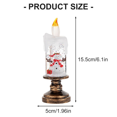Realistic Snowfalls Effect Christmas Decoration Rotating-Red 2