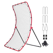 Reboundnet voor Honkbal en Softbal-Duoku-4 x 5,5 ft-PitchBack Trainer met Doel, Reboundnet Alle Hoeken