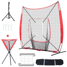 Draagbaar Trainingsdoek Baseball en Softball-Duoku-7x7 ft-Oefenmateriaal voor Slagen, Vangen, Gooien
