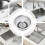 Kitchen Sink Strainer Basket with AntiClogging Mesh Filter, Durable Stainless Steel Drain Cover 3
