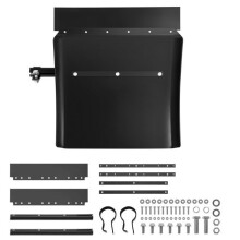 Guardabarros para semi-remolques-Duoku-24" x 24"-Soporte de tubo y material de montaje-1 par de guardabarros derecho e izquierdo