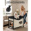 Cama elevada para animais - DUOKU - XL - Tecido Oxford 600D - Rodas - Bege 6