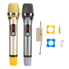 Scelta vincente, stabilità del segnale, suono chiaro, microfoni wireless con design portatile UHF per karaoke accattivante, matrimoni, eventi