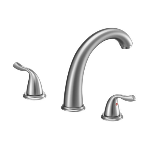 Baduitloop - DUOKU - Romaine - Watervaluitloop - 3 Gaten - Geborsteld RVS