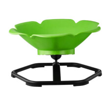Silla Giratoria para Niños-Duoku-Capacidad de 100 kg, Asiento Rotativo Cilíndrico con Base Antideslizante, Color Verde